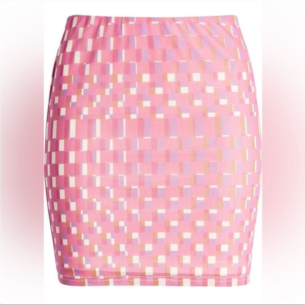 BP. Geo Print Mesh Skirt NWOT XS - Picture 6 of 14
